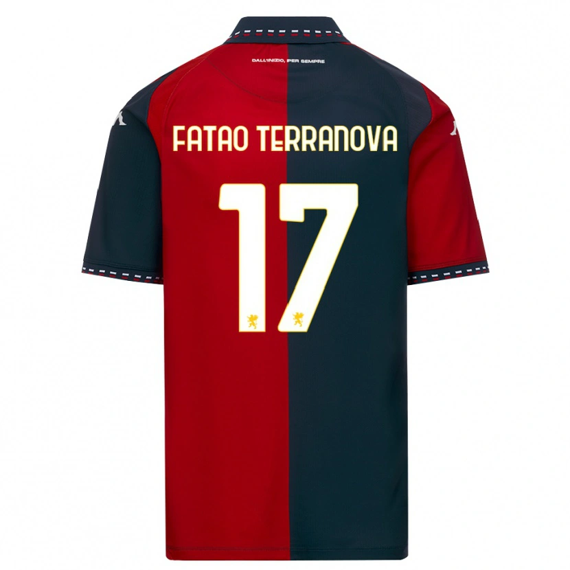 Danxen Kinder Emanuele Fatao Terranova #17 Rot Schwarz Weiß Heimtrikot Trikot 2026/27 T-Shirt Schweiz
