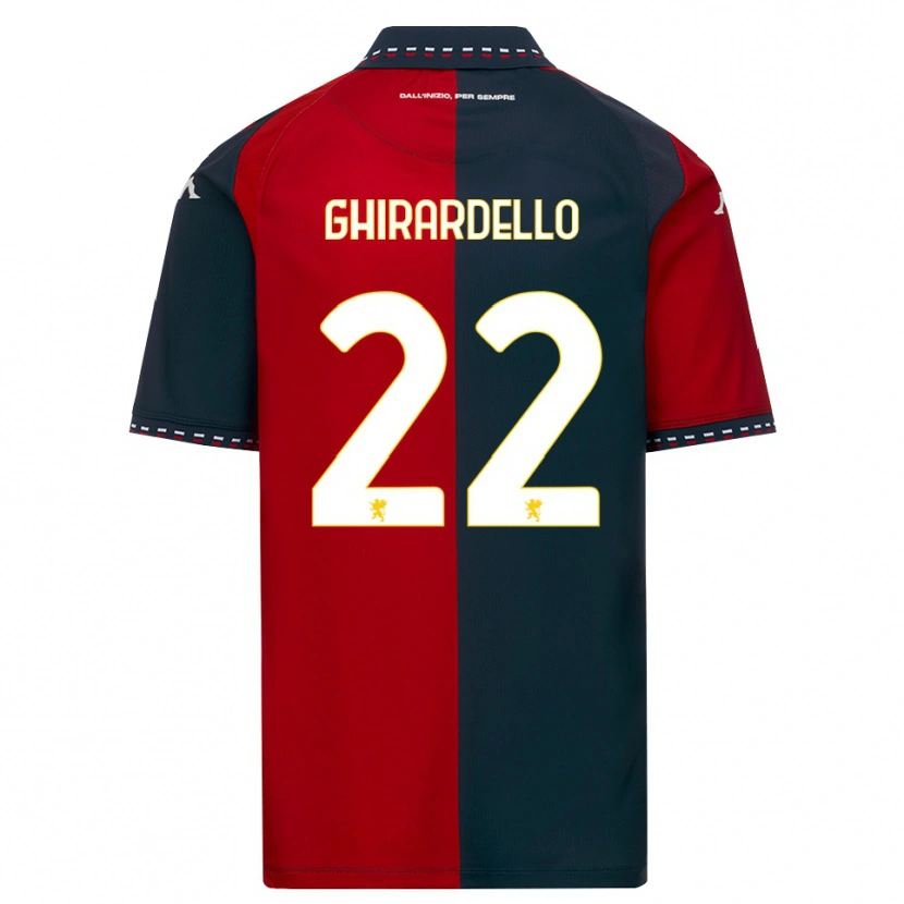 Danxen Kinder Tommaso Ghirardello #22 Rot Schwarz Weiß Heimtrikot Trikot 2026/27 T-Shirt Schweiz