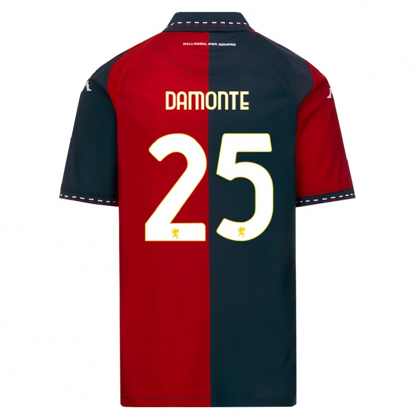 Danxen Kinder Lorenzo Damonte #25 Rot Schwarz Weiß Heimtrikot Trikot 2026/27 T-Shirt Schweiz
