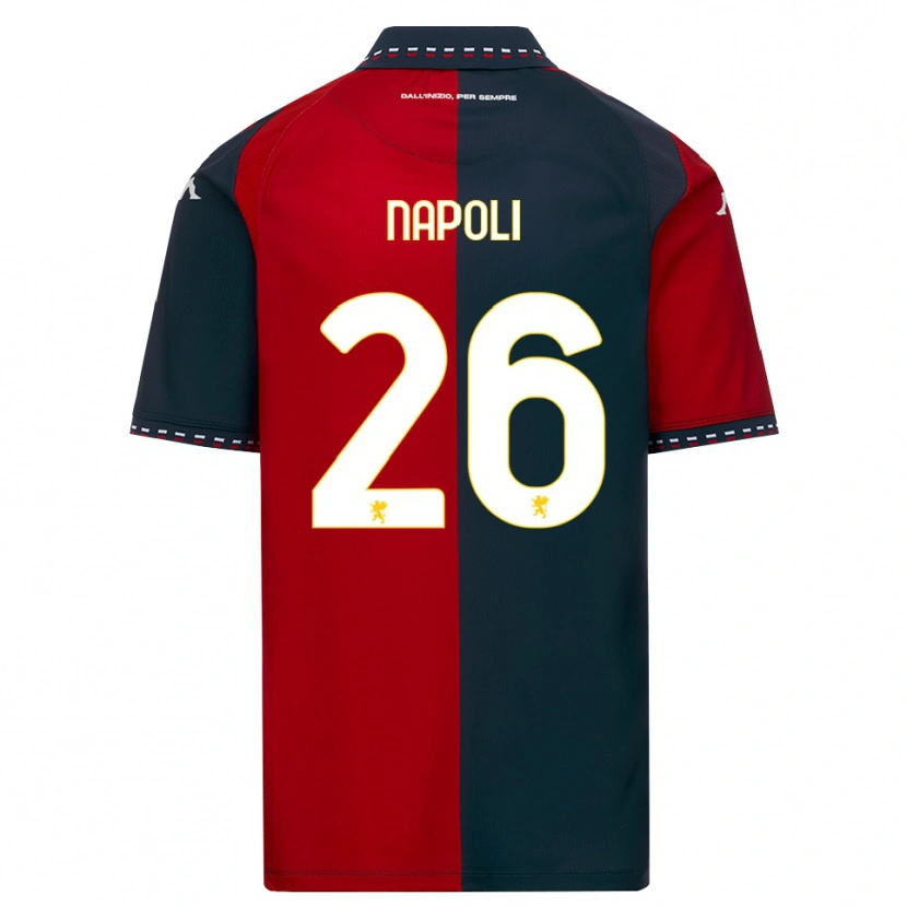 Danxen Kinder Pietro Napoli #26 Rot Schwarz Weiß Heimtrikot Trikot 2026/27 T-Shirt Schweiz