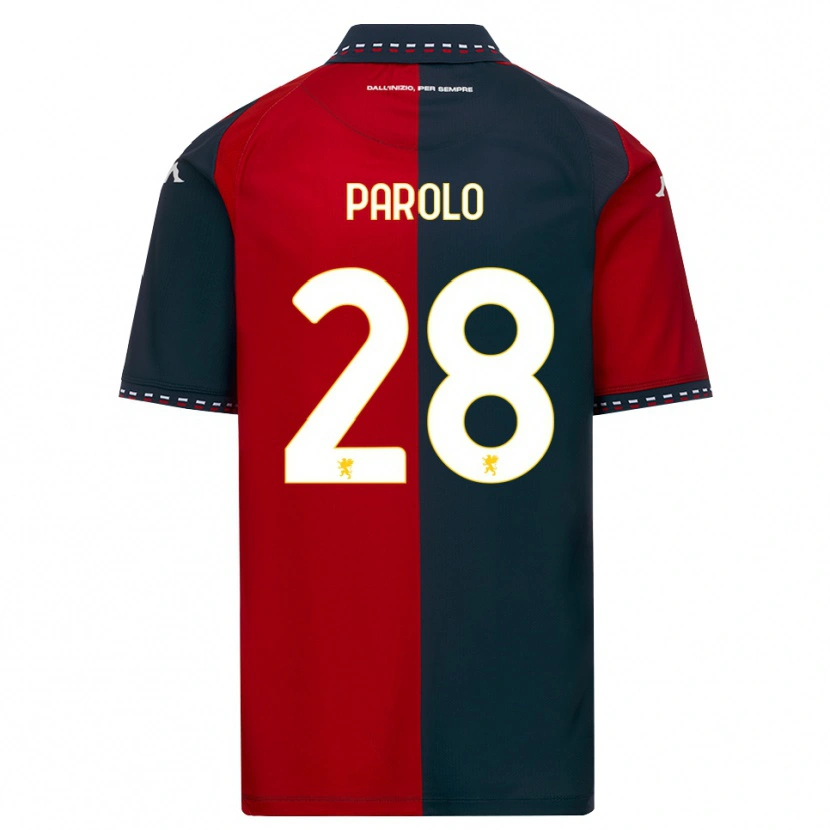 Danxen Kinder Lucrezia Parolo #28 Rot Schwarz Weiß Heimtrikot Trikot 2026/27 T-Shirt Schweiz