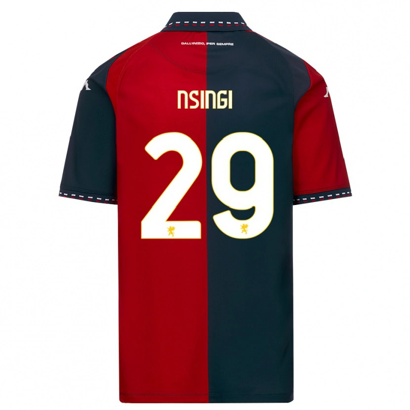 Danxen Kinder Jayden Nsingi #29 Rot Schwarz Weiß Heimtrikot Trikot 2026/27 T-Shirt Schweiz
