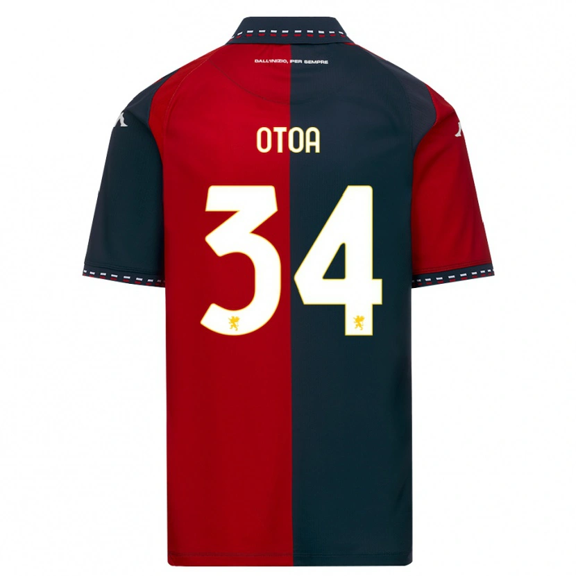 Danxen Kinder Sebastian Otoa #34 Rot Schwarz Weiß Heimtrikot Trikot 2026/27 T-Shirt Schweiz