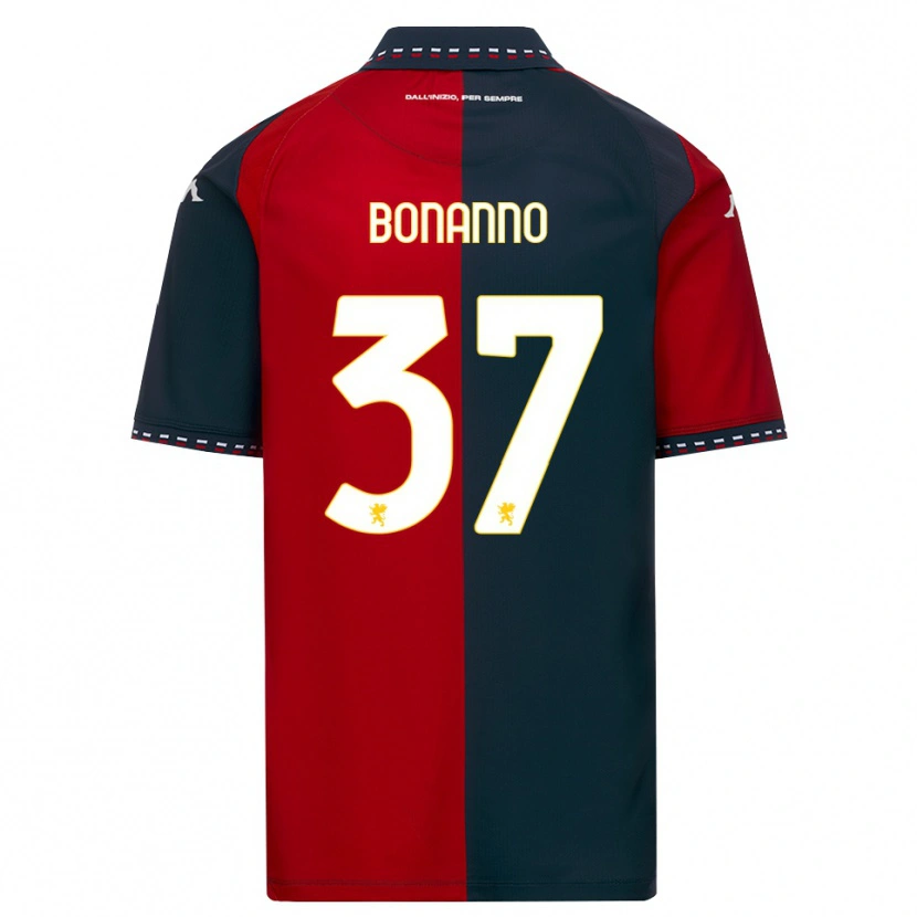 Danxen Kinder Giuseppe Bonanno #37 Rot Schwarz Weiß Heimtrikot Trikot 2026/27 T-Shirt Schweiz
