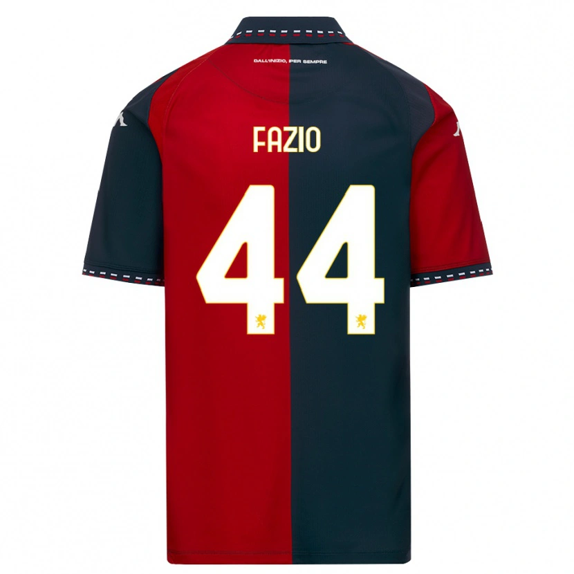 Danxen Kinder Agostino Fazio #44 Rot Schwarz Weiß Heimtrikot Trikot 2026/27 T-Shirt Schweiz