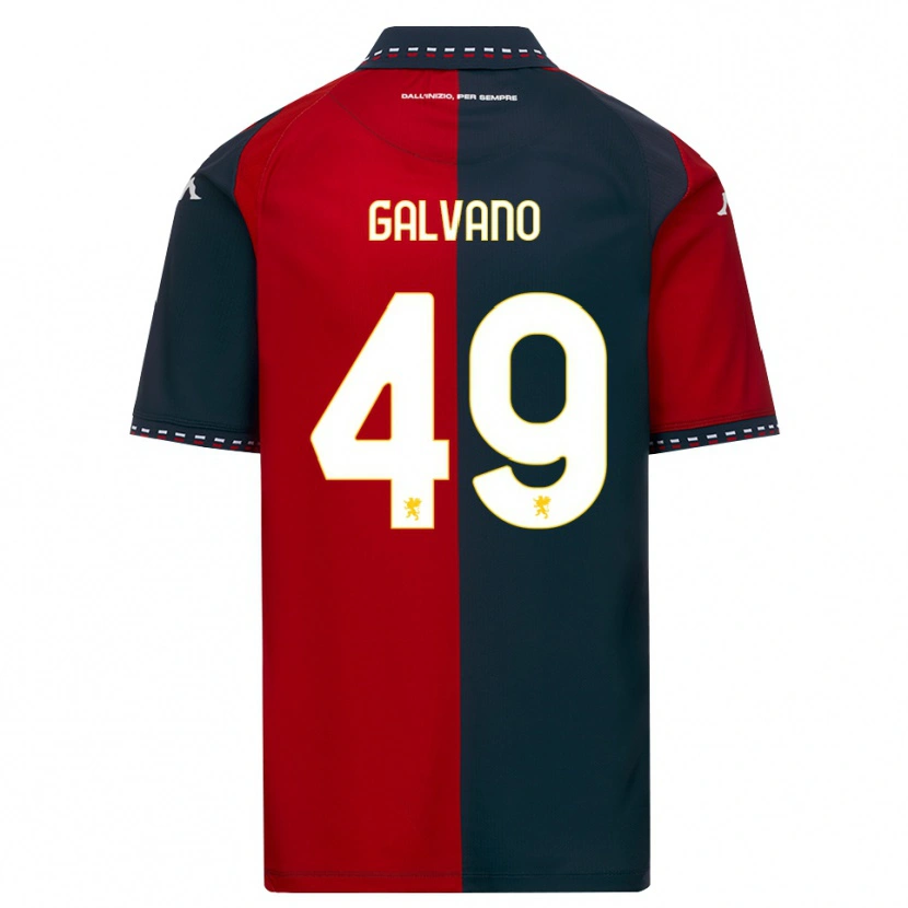 Danxen Kinder Cristian Galvano #49 Rot Schwarz Weiß Heimtrikot Trikot 2026/27 T-Shirt Schweiz