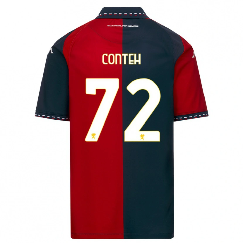 Danxen Kinder Seediya Conteh #72 Rot Schwarz Weiß Heimtrikot Trikot 2026/27 T-Shirt Schweiz