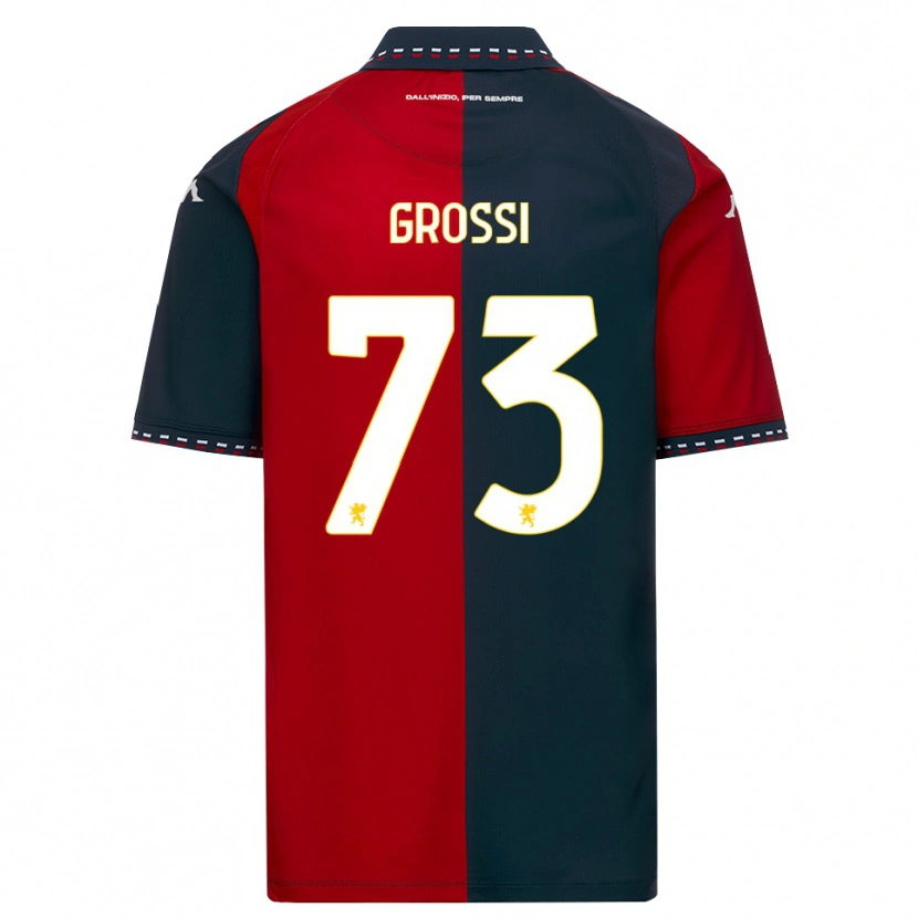 Danxen Kinder Jacopo Grossi #73 Rot Schwarz Weiß Heimtrikot Trikot 2026/27 T-Shirt Schweiz