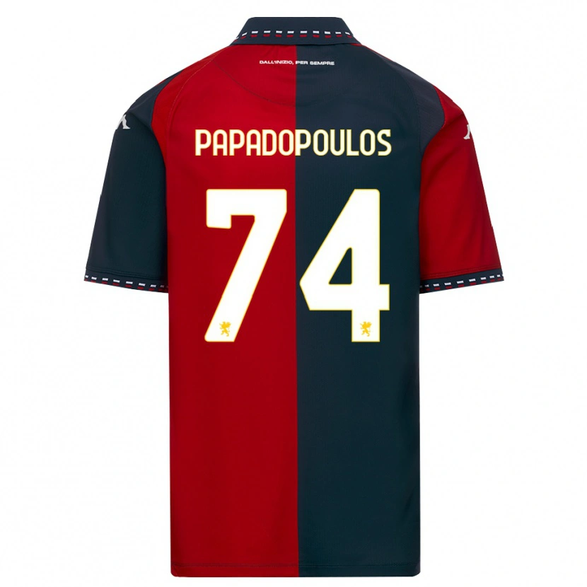 Danxen Kinder Christos Papadopoulos #74 Rot Schwarz Weiß Heimtrikot Trikot 2026/27 T-Shirt Schweiz