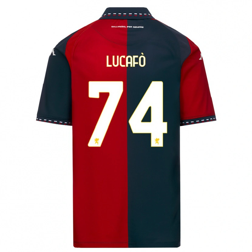 Danxen Kinder Sara Lucafò #74 Rot Schwarz Weiß Heimtrikot Trikot 2026/27 T-Shirt Schweiz