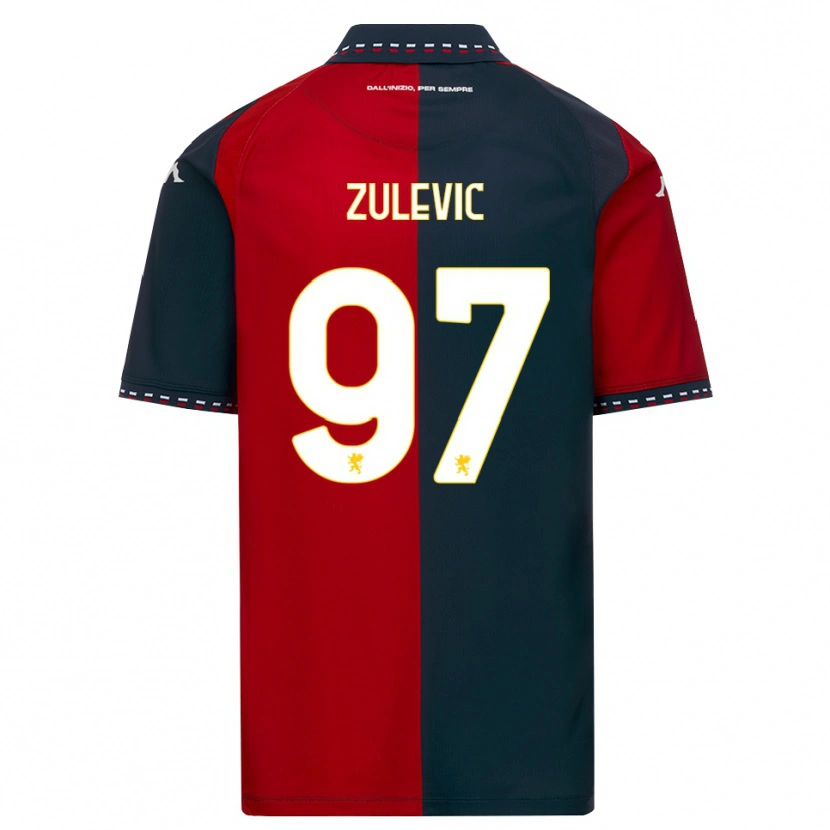 Danxen Kinder Adam Zulevic #97 Rot Schwarz Weiß Heimtrikot Trikot 2026/27 T-Shirt Schweiz