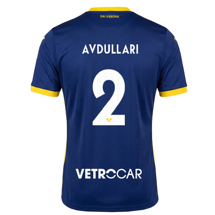 Danxen Kinder Davide Avdullari #2 Königsblau Gelb Weiß Heimtrikot Trikot 2026/27 T-Shirt Schweiz