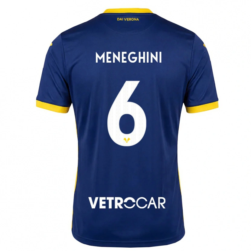 Danxen Kinder Sofia Meneghini #6 Königsblau Gelb Weiß Heimtrikot Trikot 2026/27 T-Shirt Schweiz