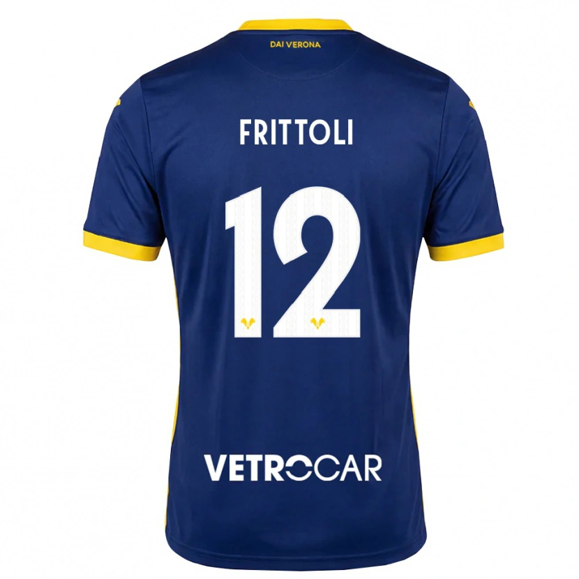Danxen Kinder Riccardo Frittoli #12 Königsblau Gelb Weiß Heimtrikot Trikot 2026/27 T-Shirt Schweiz