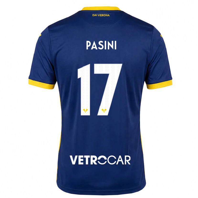 Danxen Kinder Veronica Pasini #17 Königsblau Gelb Weiß Heimtrikot Trikot 2026/27 T-Shirt Schweiz