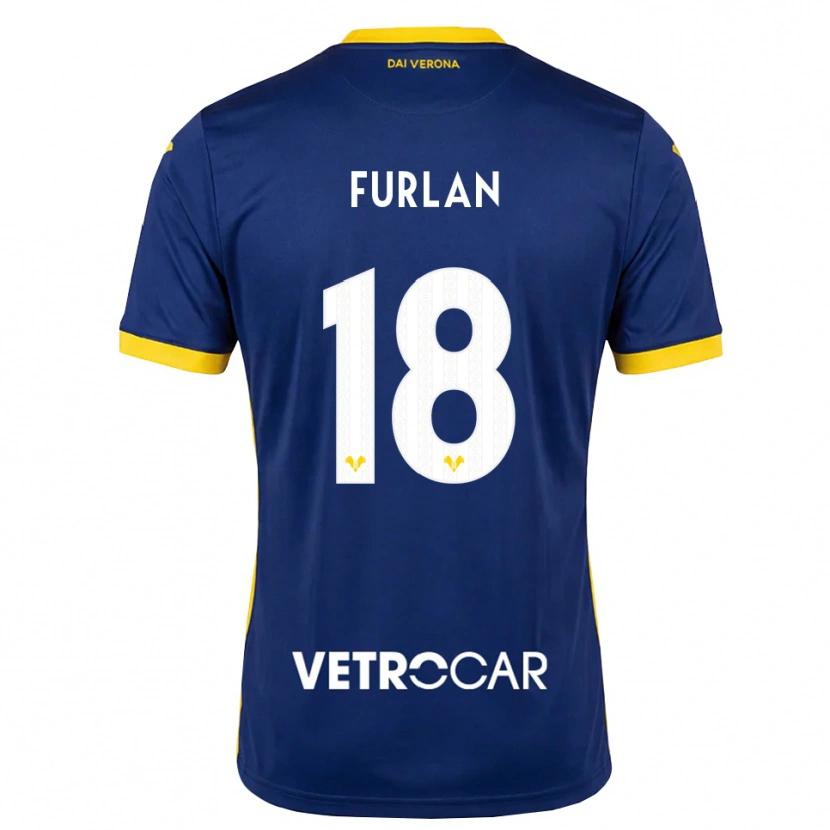 Danxen Kinder David Furlan #18 Königsblau Gelb Weiß Heimtrikot Trikot 2026/27 T-Shirt Schweiz