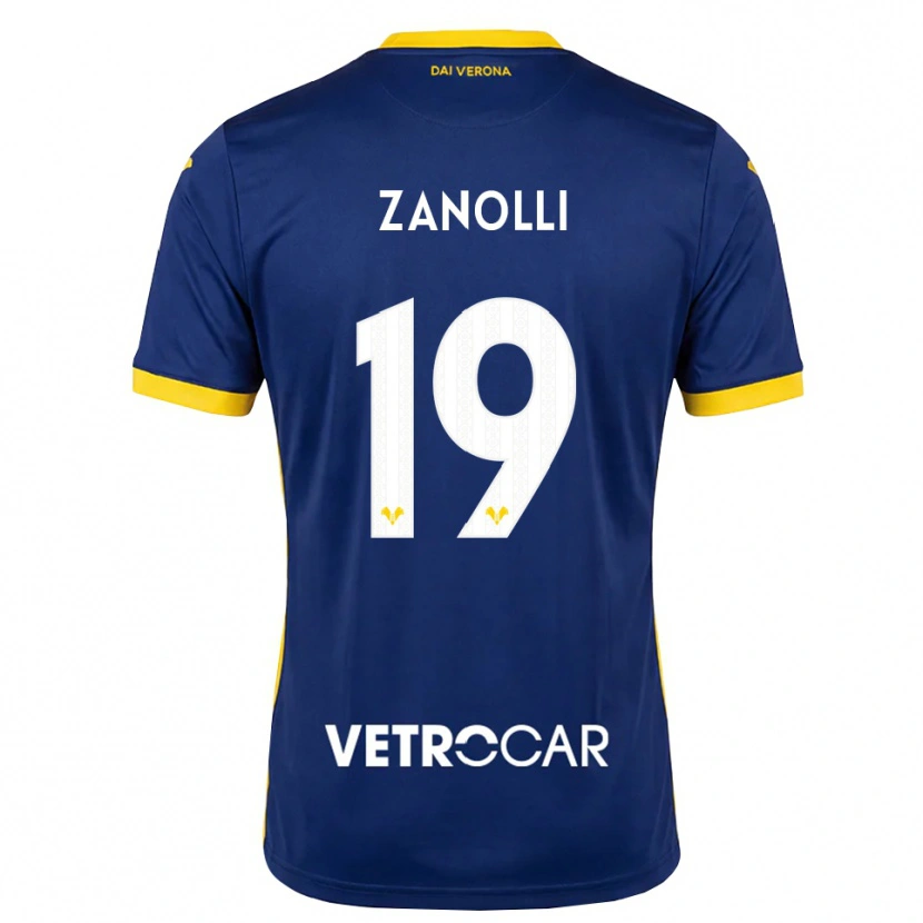 Danxen Kinder Michael Zanolli #19 Königsblau Gelb Weiß Heimtrikot Trikot 2026/27 T-Shirt Schweiz