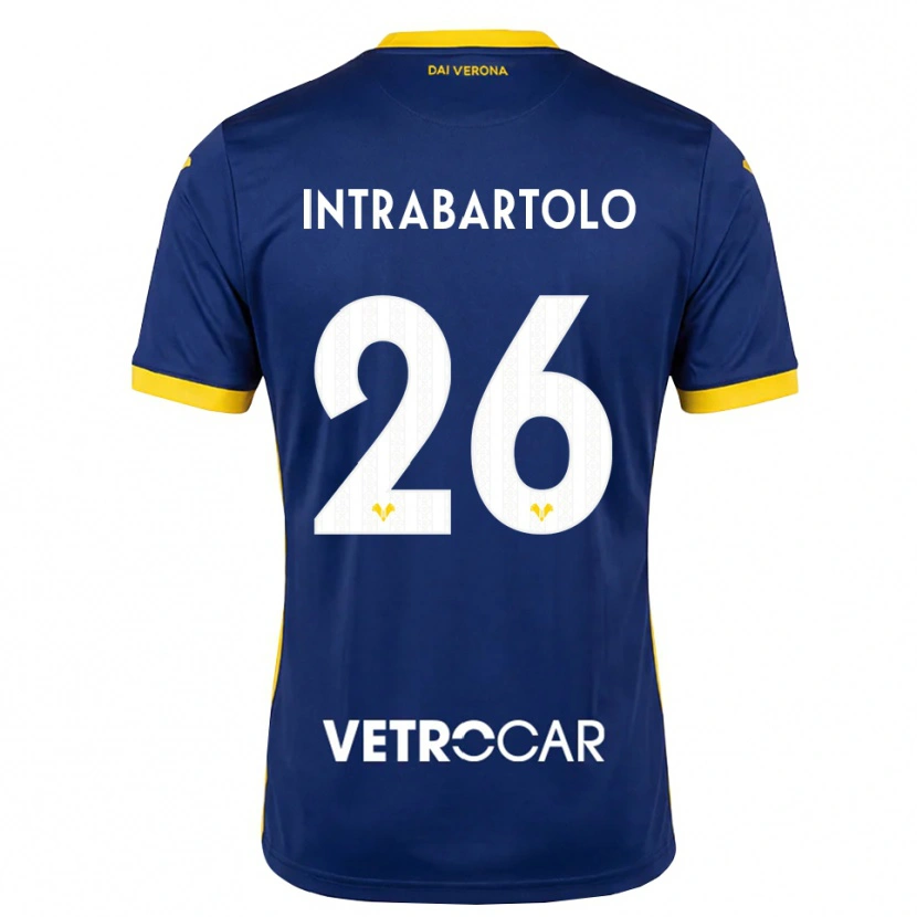 Danxen Kinder Denis Intrabartolo #26 Königsblau Gelb Weiß Heimtrikot Trikot 2026/27 T-Shirt Schweiz