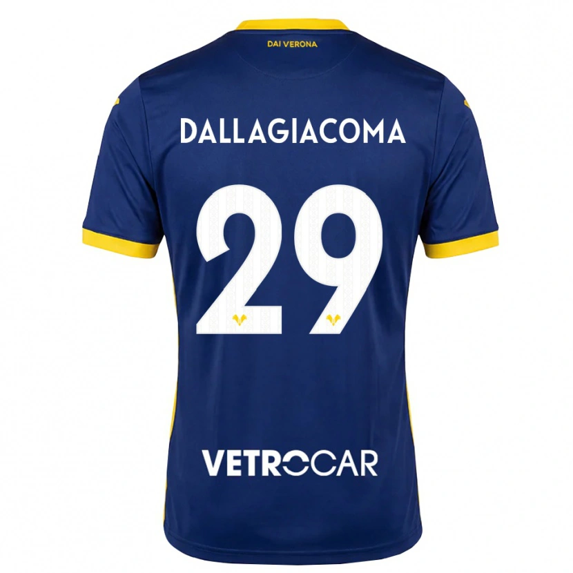 Danxen Kinder Stefania Dallagiacoma #29 Königsblau Gelb Weiß Heimtrikot Trikot 2026/27 T-Shirt Schweiz