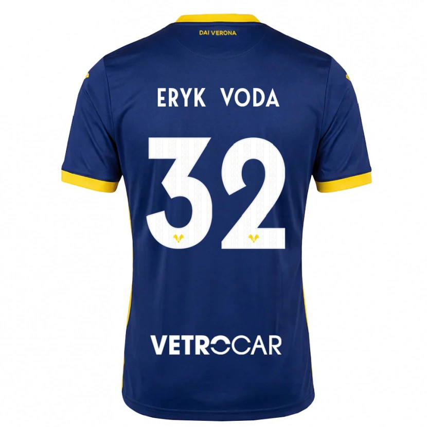 Danxen Kinder Andrei Eryk Voda #32 Königsblau Gelb Weiß Heimtrikot Trikot 2026/27 T-Shirt Schweiz