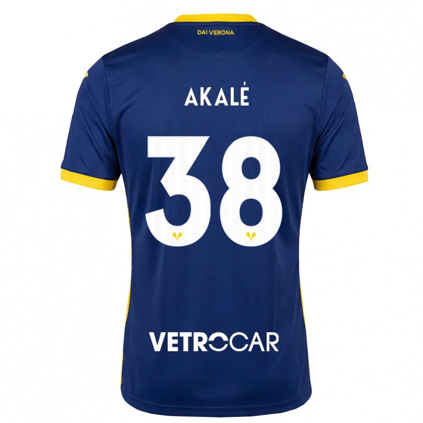 Danxen Kinder Ruben Akalé #38 Königsblau Gelb Weiß Heimtrikot Trikot 2026/27 T-Shirt Schweiz