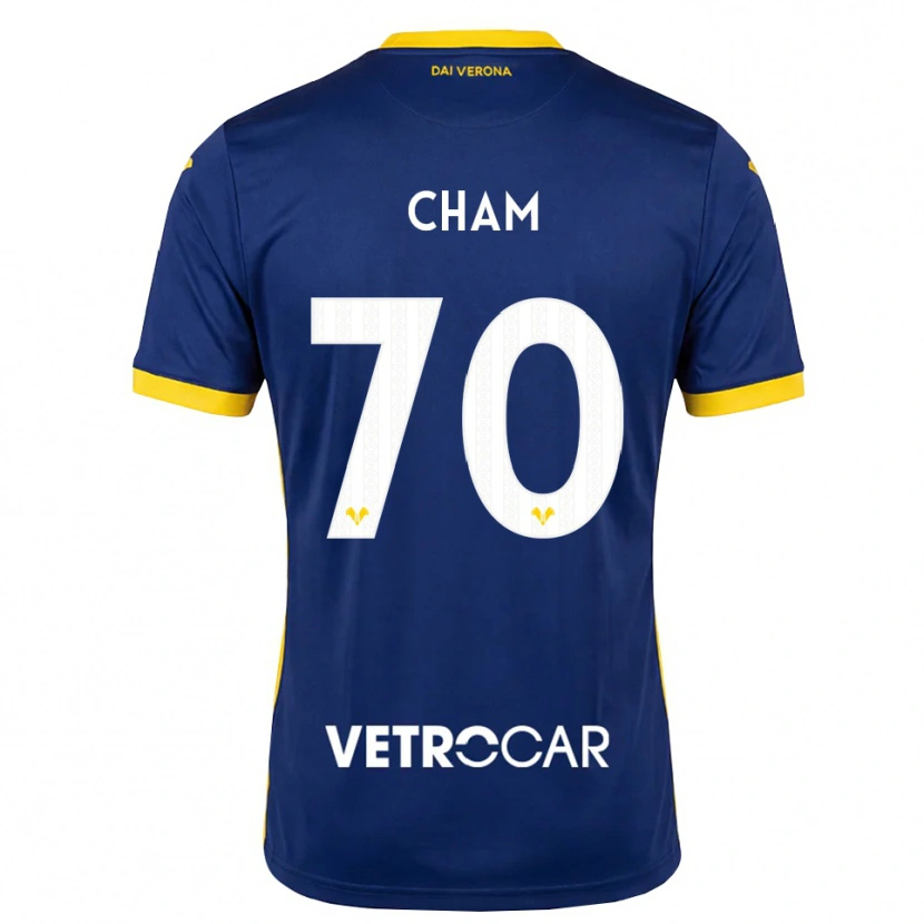 Danxen Kinder Fallou Cham #70 Königsblau Gelb Weiß Heimtrikot Trikot 2026/27 T-Shirt Schweiz