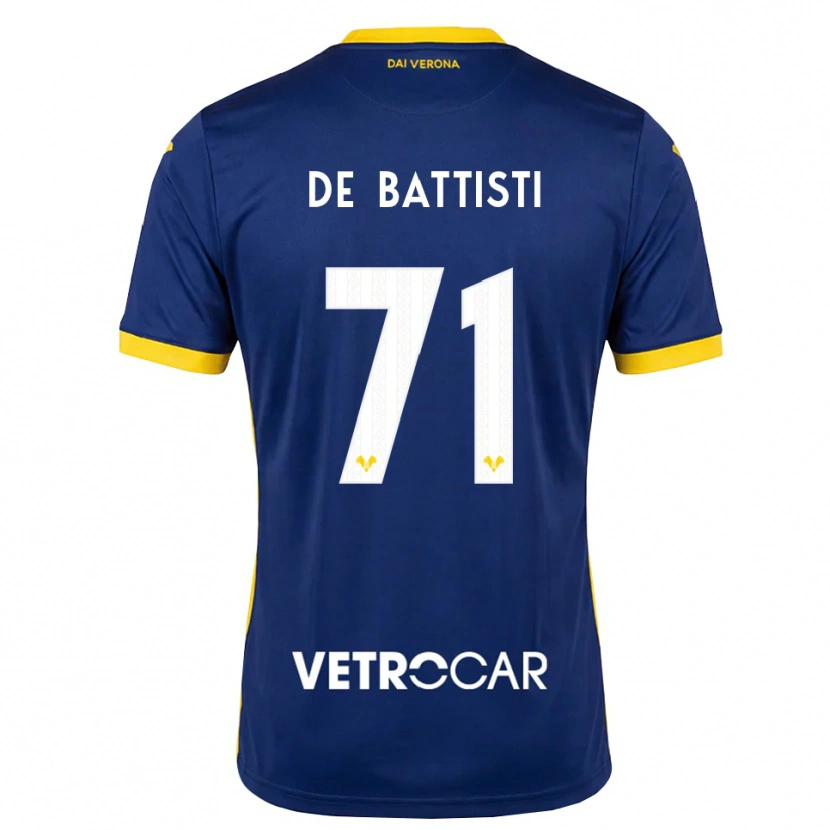 Danxen Kinder Davide De Battisti #71 Königsblau Gelb Weiß Heimtrikot Trikot 2026/27 T-Shirt Schweiz
