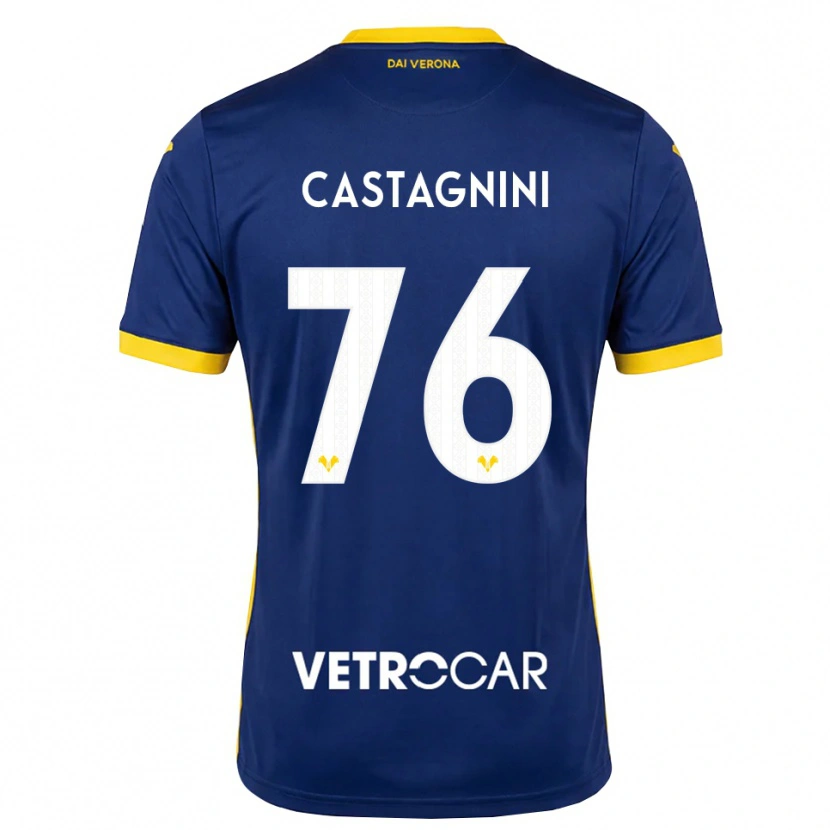 Danxen Kinder Mirko Castagnini #76 Königsblau Gelb Weiß Heimtrikot Trikot 2026/27 T-Shirt Schweiz