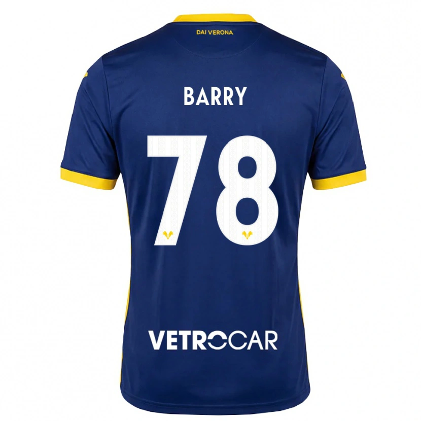 Danxen Kinder Oumar Barry #78 Königsblau Gelb Weiß Heimtrikot Trikot 2026/27 T-Shirt Schweiz