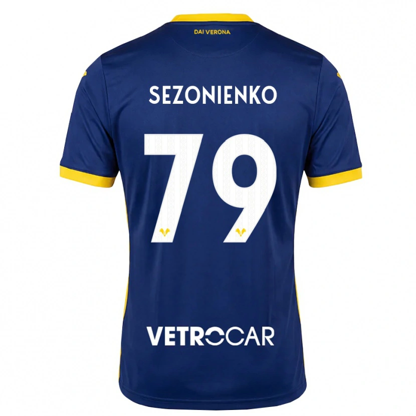 Danxen Kinder Kacper Sezonienko #79 Königsblau Gelb Weiß Heimtrikot Trikot 2026/27 T-Shirt Schweiz