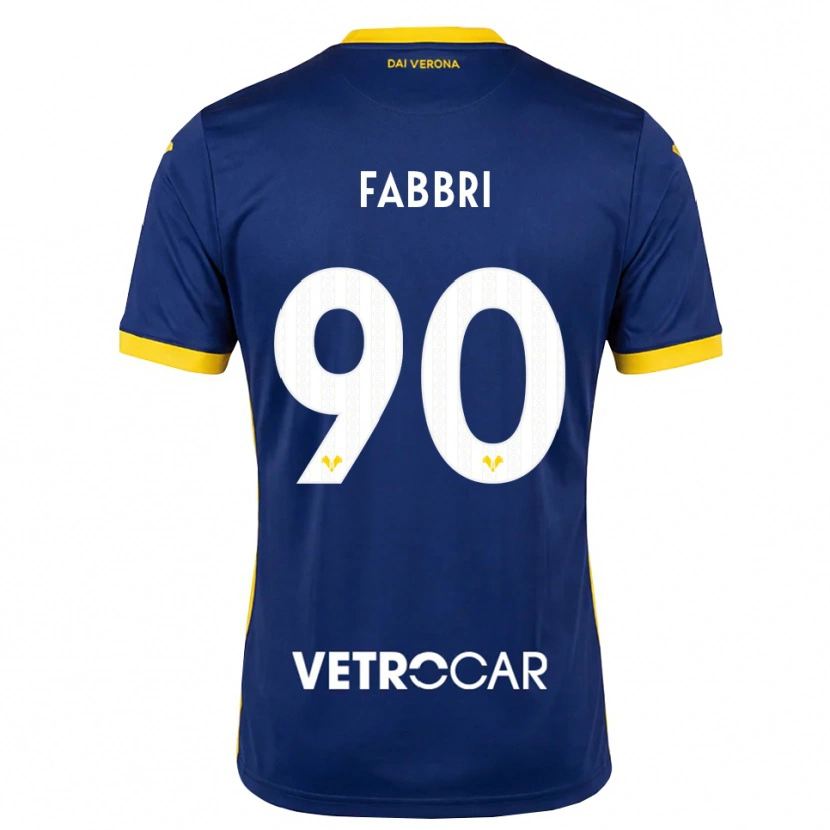 Danxen Kinder Alessandro Fabbri #90 Königsblau Gelb Weiß Heimtrikot Trikot 2026/27 T-Shirt Schweiz
