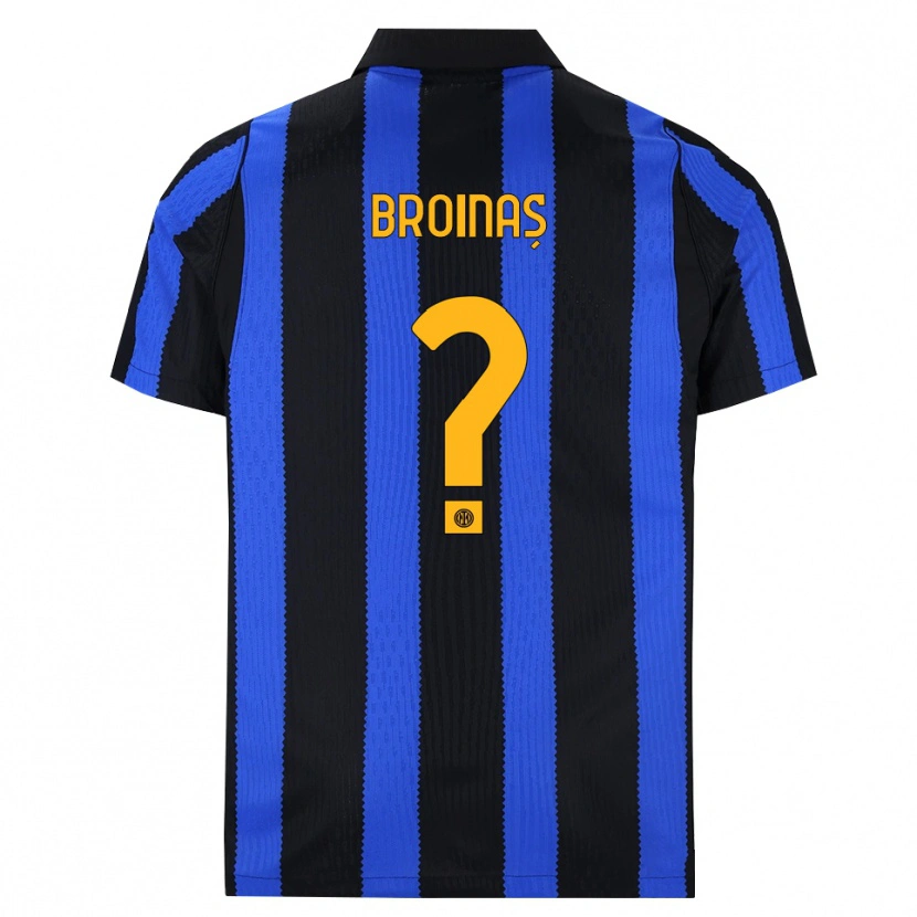 Danxen Kinder Șerban Broinaș #0 Schwarz Blau Gelb Heimtrikot Trikot 2026/27 T-Shirt Schweiz