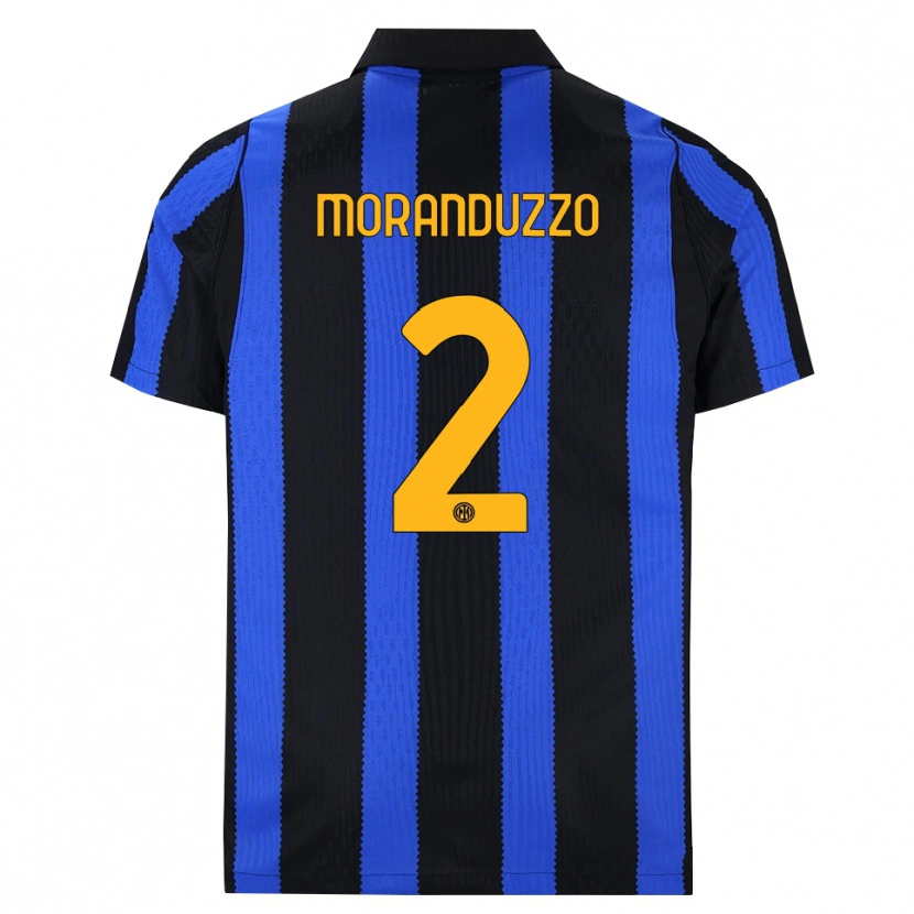 Danxen Kinder Nicolo Moranduzzo #2 Schwarz Blau Gelb Heimtrikot Trikot 2026/27 T-Shirt Schweiz
