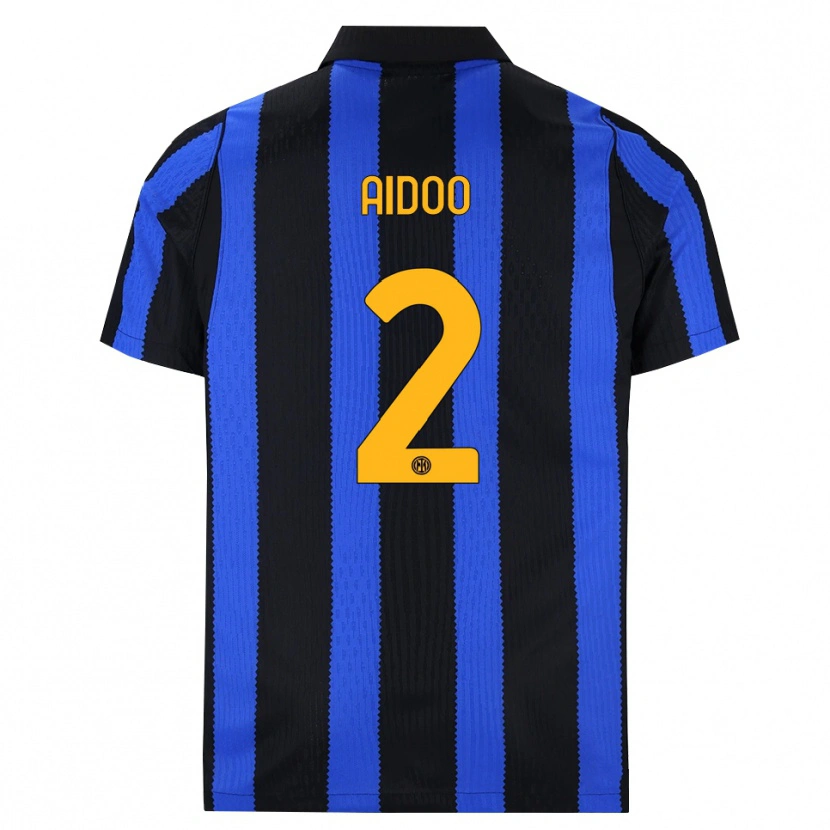 Danxen Kinder Mike Aidoo #2 Schwarz Blau Gelb Heimtrikot Trikot 2026/27 T-Shirt Schweiz