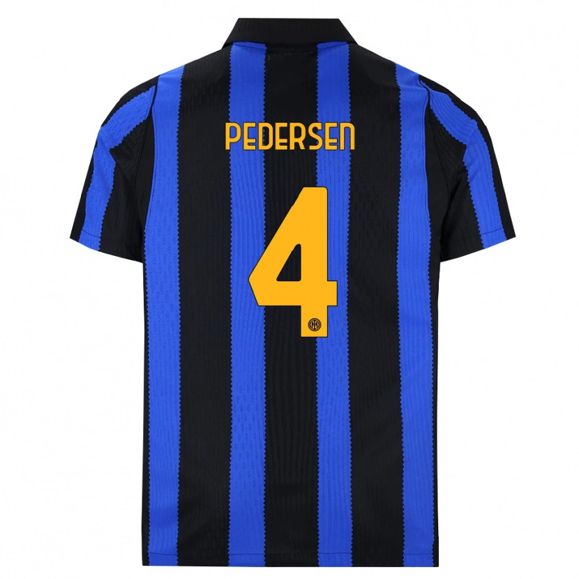 Danxen Kinder Sofie Junge Pedersen #4 Schwarz Blau Gelb Heimtrikot Trikot 2026/27 T-Shirt Schweiz