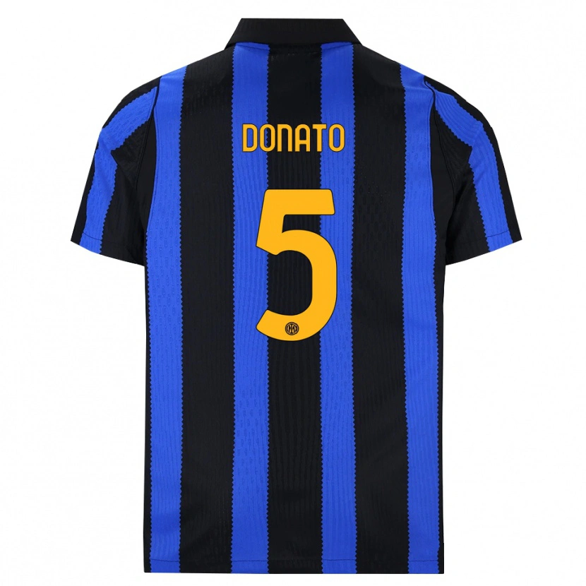 Danxen Kinder Andrea Donato #5 Schwarz Blau Gelb Heimtrikot Trikot 2026/27 T-Shirt Schweiz