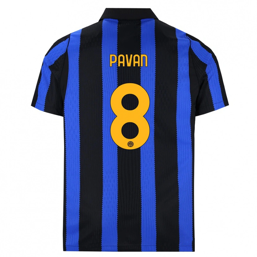 Danxen Kinder Matilde Pavan #8 Schwarz Blau Gelb Heimtrikot Trikot 2026/27 T-Shirt Schweiz