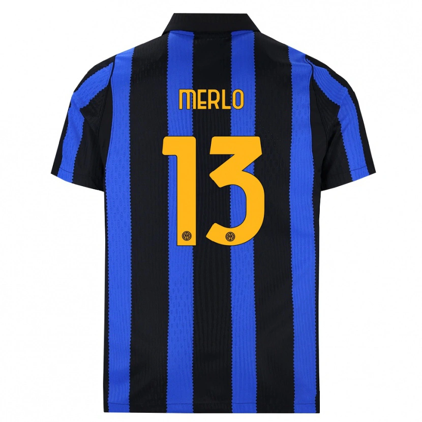 Danxen Kinder Beatrice Merlo #13 Schwarz Blau Gelb Heimtrikot Trikot 2026/27 T-Shirt Schweiz