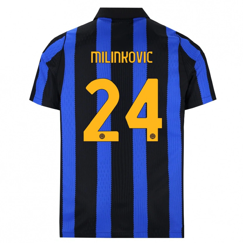 Danxen Kinder Marija Milinković #24 Schwarz Blau Gelb Heimtrikot Trikot 2026/27 T-Shirt Schweiz