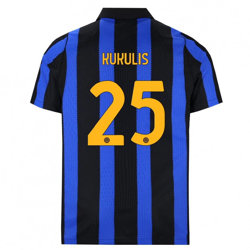 Danxen Kinder Roberts Kukulis #25 Schwarz Blau Gelb Heimtrikot Trikot 2026/27 T-Shirt Schweiz