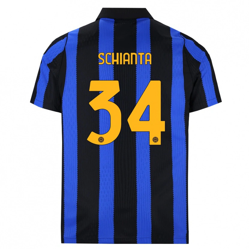 Danxen Kinder Valentina Schianta #34 Schwarz Blau Gelb Heimtrikot Trikot 2026/27 T-Shirt Schweiz