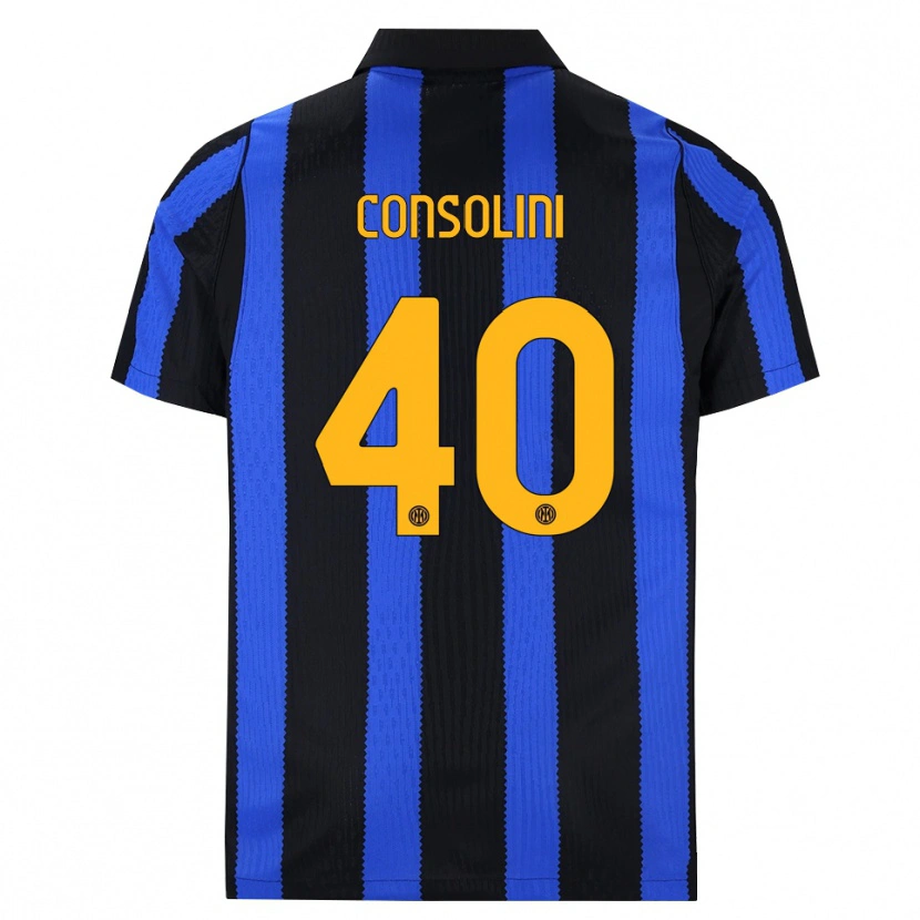 Danxen Kinder Lidia Consolini #40 Schwarz Blau Gelb Heimtrikot Trikot 2026/27 T-Shirt Schweiz