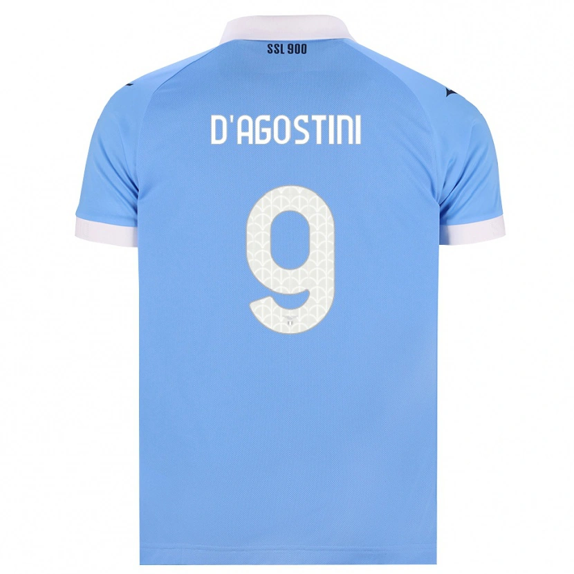 Danxen Kinder Lorenzo D'agostini #9 Hellblau Schwarz Weiß Heimtrikot Trikot 2026/27 T-Shirt Schweiz