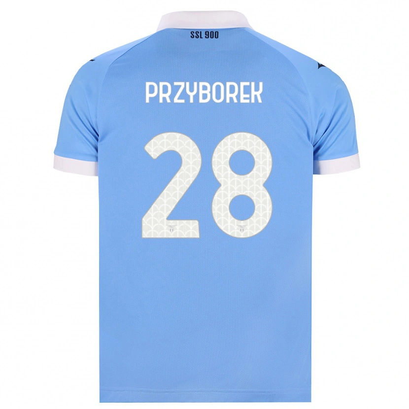 Danxen Kinder Adrian Przyborek #28 Hellblau Schwarz Weiß Heimtrikot Trikot 2026/27 T-Shirt Schweiz