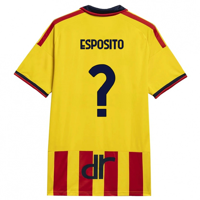 Danxen Kinder Sebastian Esposito #0 Gelb Rot Heimtrikot Trikot 2026/27 T-Shirt Schweiz