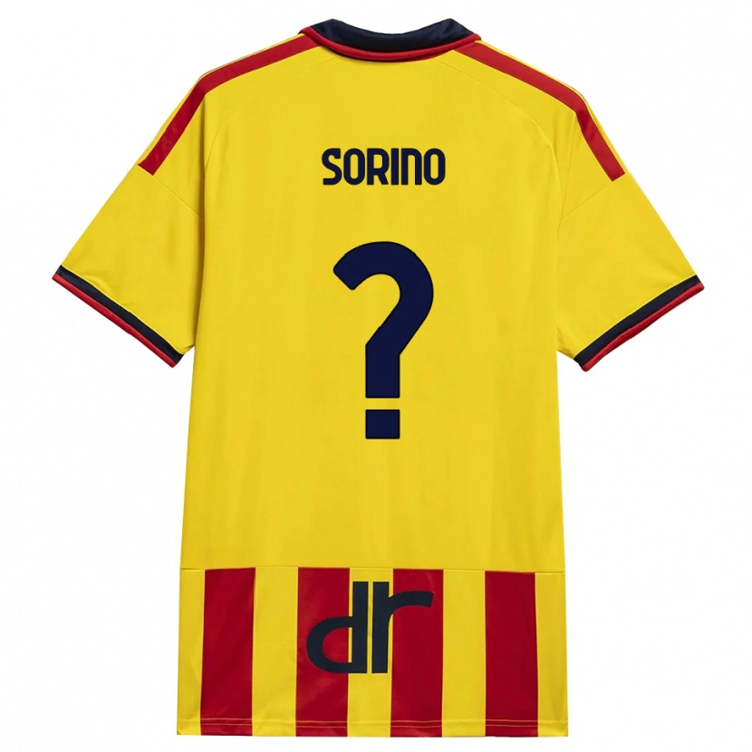 Danxen Kinder Andrea Sorino #0 Gelb Rot Heimtrikot Trikot 2026/27 T-Shirt Schweiz
