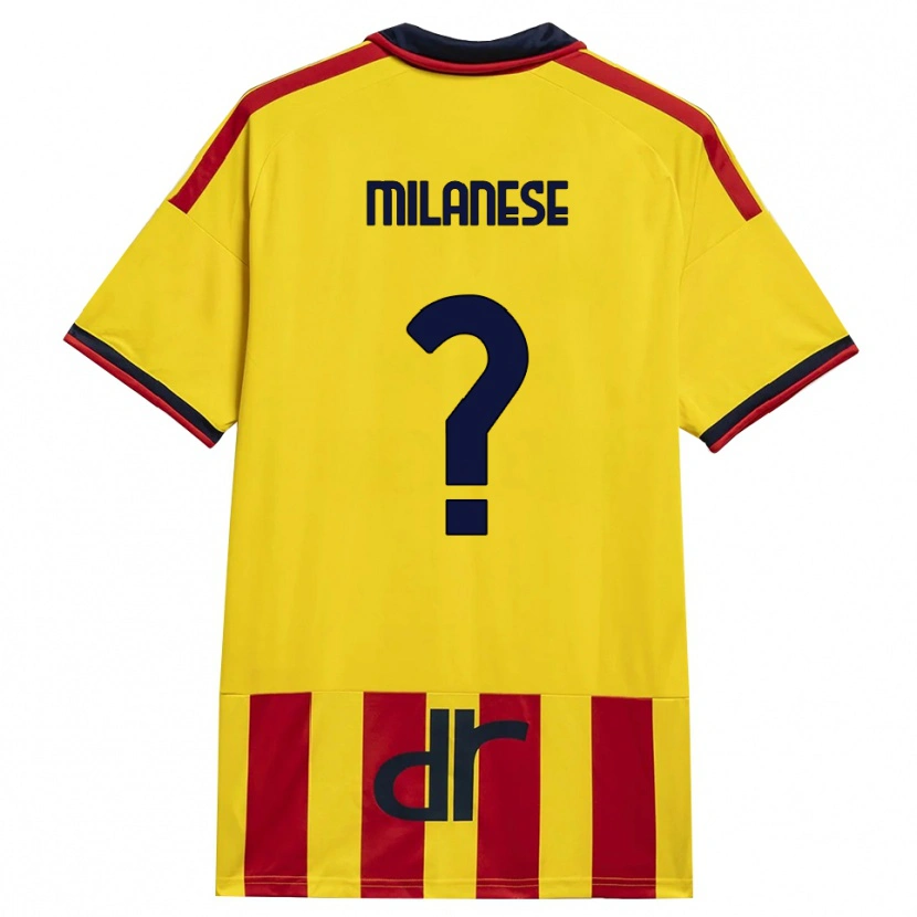 Danxen Kinder Gianmarco Milanese #0 Gelb Rot Heimtrikot Trikot 2026/27 T-Shirt Schweiz