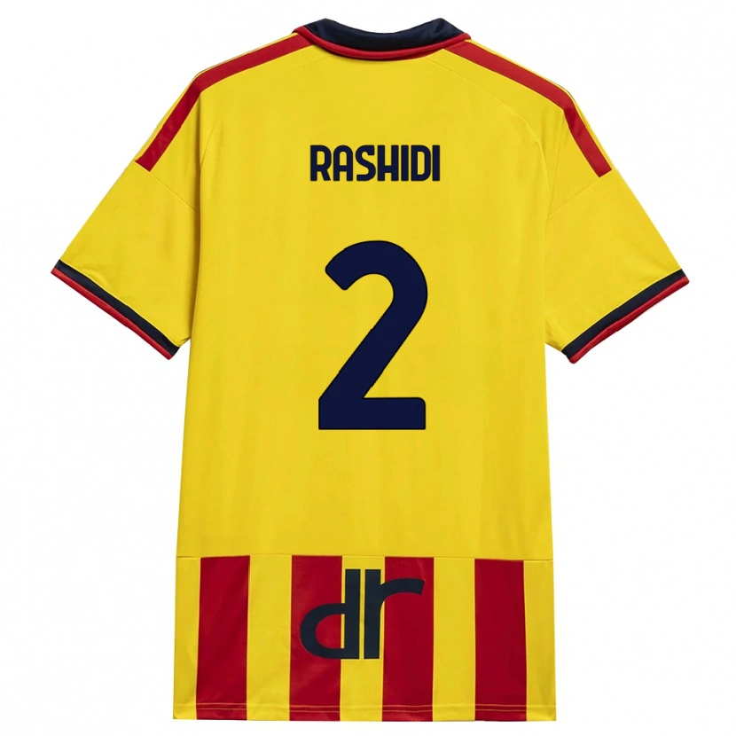 Danxen Kinder William Rashidi #2 Gelb Rot Heimtrikot Trikot 2026/27 T-Shirt Schweiz