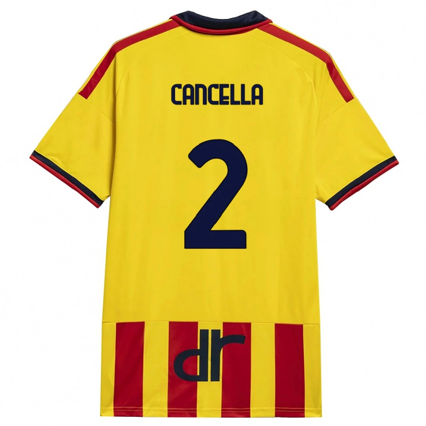 Danxen Kinder Daniel Cancella #2 Gelb Rot Heimtrikot Trikot 2026/27 T-Shirt Schweiz