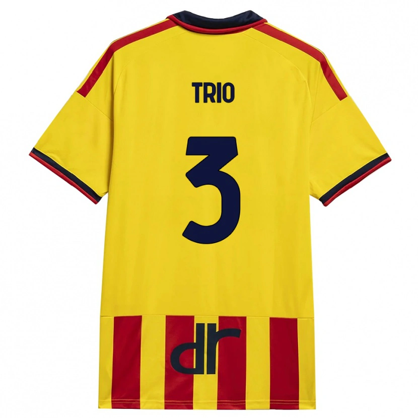 Danxen Kinder Stefano Trio #3 Gelb Rot Heimtrikot Trikot 2026/27 T-Shirt Schweiz